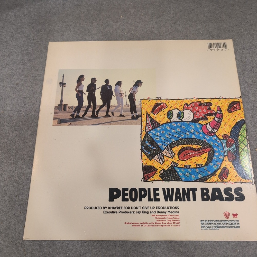 New Choice People Want Bass 12" Vinyl Maxi-Single 1988 Warner Bros 0-21166 VG - Picture 2 of 6
